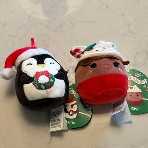 Squishmallows Festive Penguin and Cocoa Plush